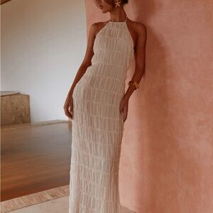 Peppermayo Aullie Halter Maxi Dress